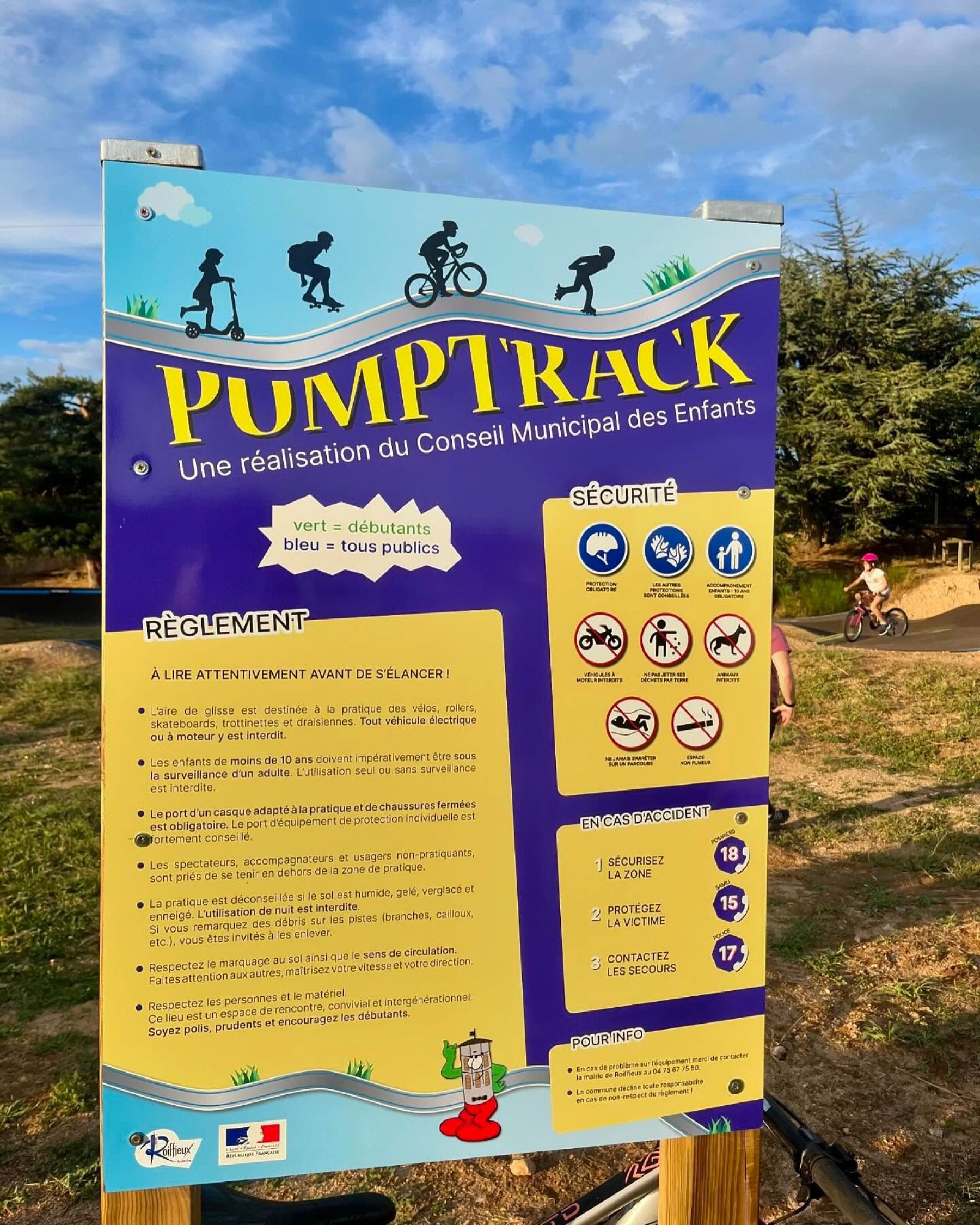 Panneau pumptrack