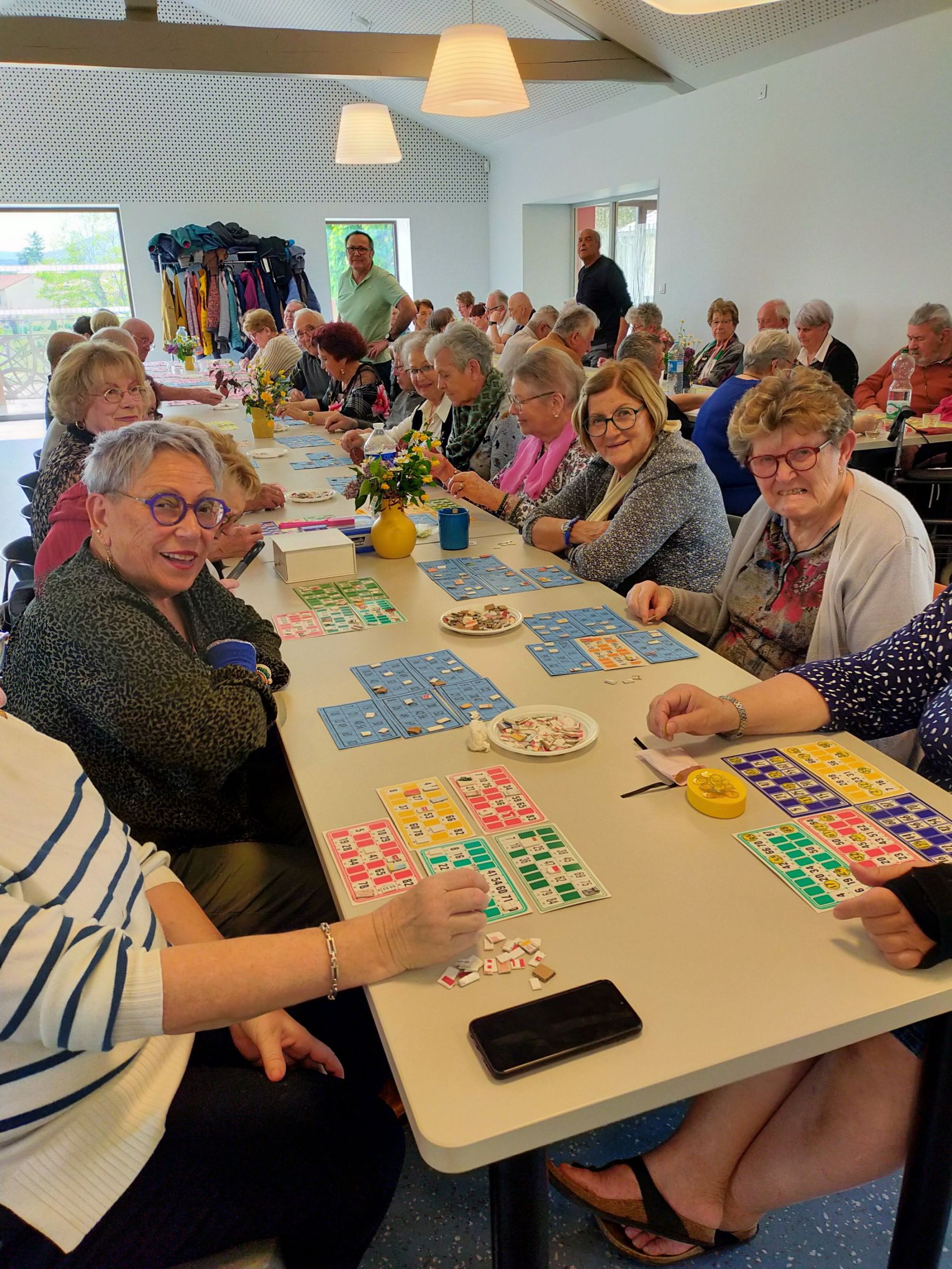 partie de loto au club des ainés de Roiffieux