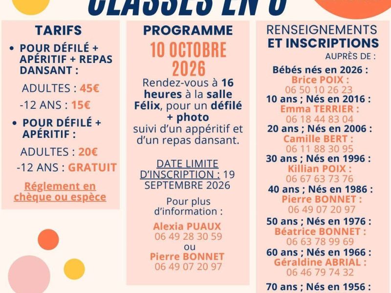 Les Classes en 6 Roiffieux