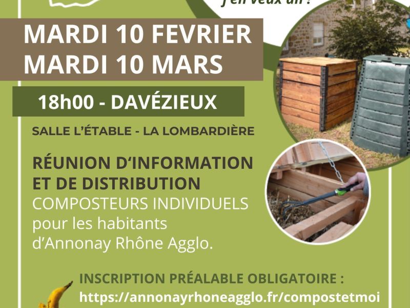 Réunion d'information et de distribution de composteurs individuels