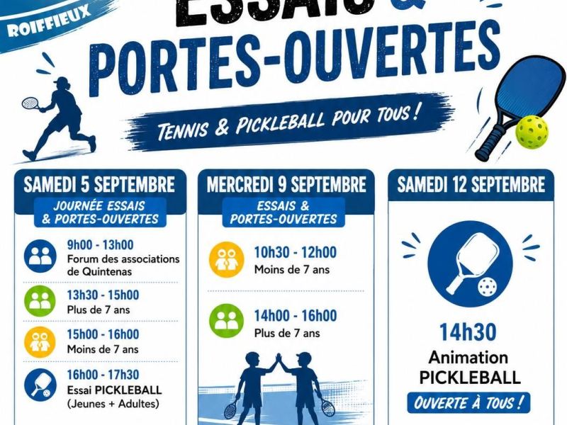Portes ouvertes Tennis Club Roiffieux