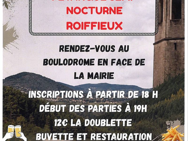 Concours de pétanque semi-nocturne ACCA